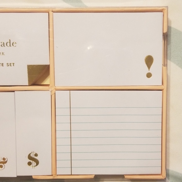 kate spade strike gold sticky note set - Picture 5 of 6